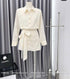 Cotton Hollow Out Embroidered Shirts With Mini Skirts
